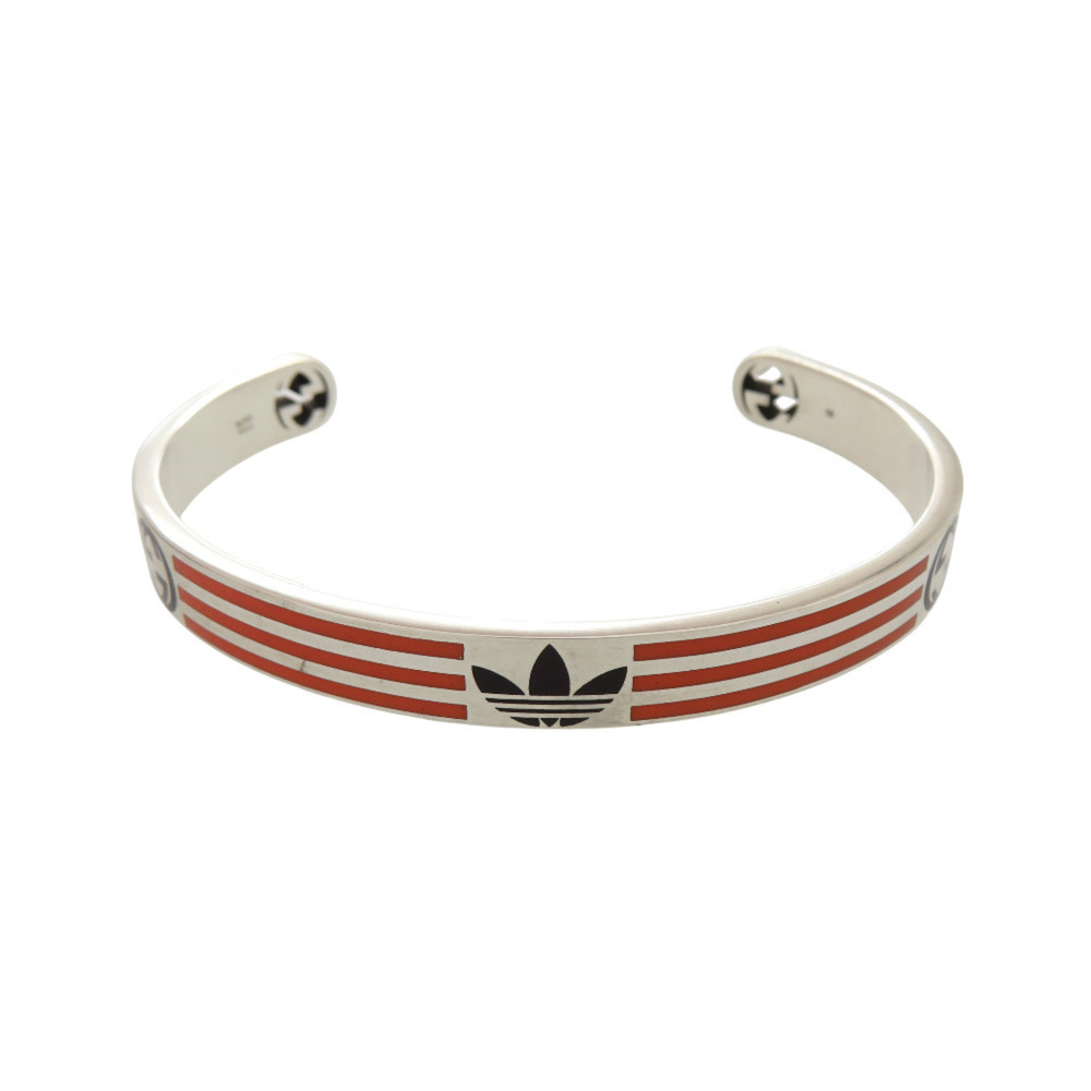 Gucci x Adidas collaboration, sterling silver (925), and orange bangle, 0591,...